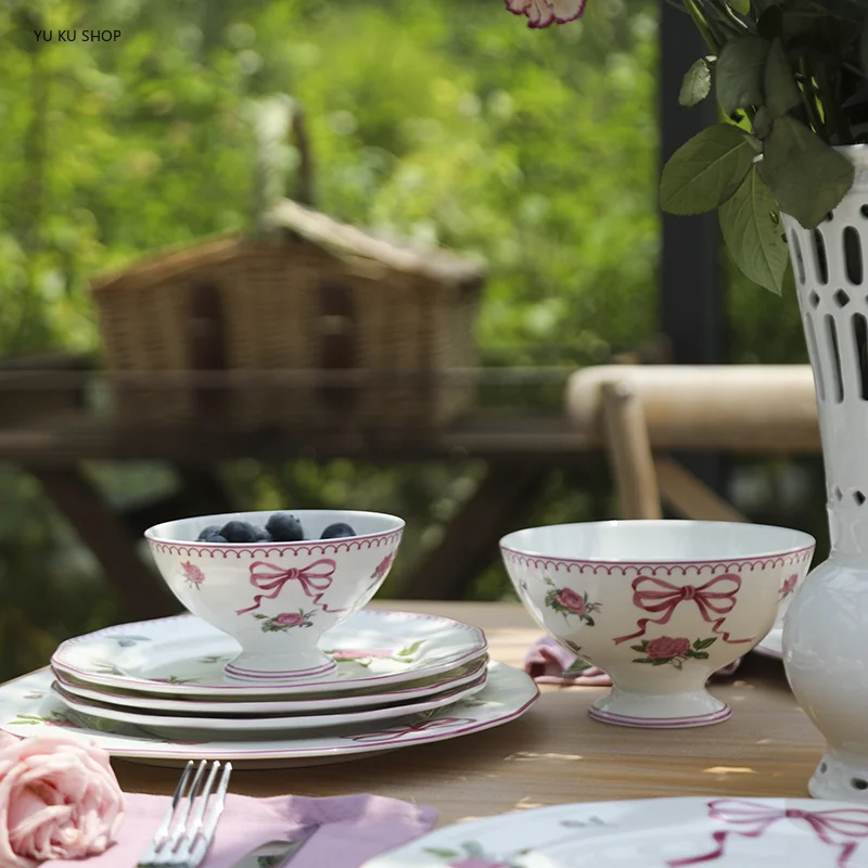 Talheres de rosa francesa osso - Coffee Equipment Set avaliação e preço